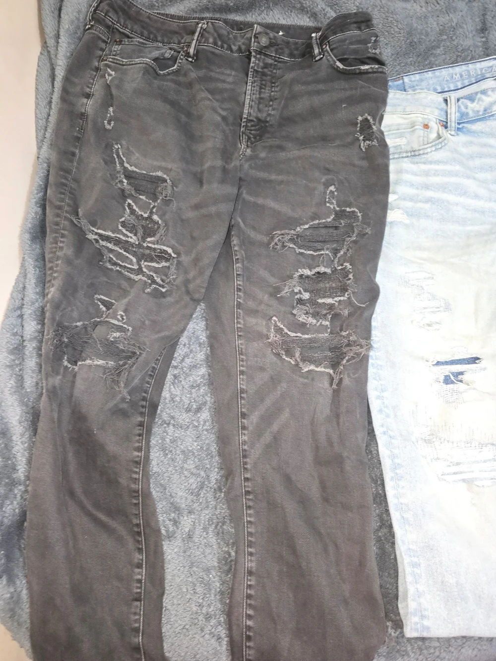 American Eagle Outfitters Light Blue Ripped Men's Jeans 3 Pair